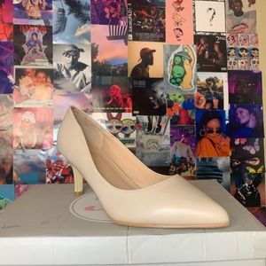 Nude Pointy Toe Heels